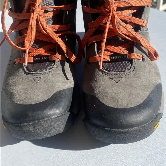 Danner Inquire Mid Waterproof Hiking Boots In Dark Grey/Salmon-Sz 8 - Picture 6 of 16